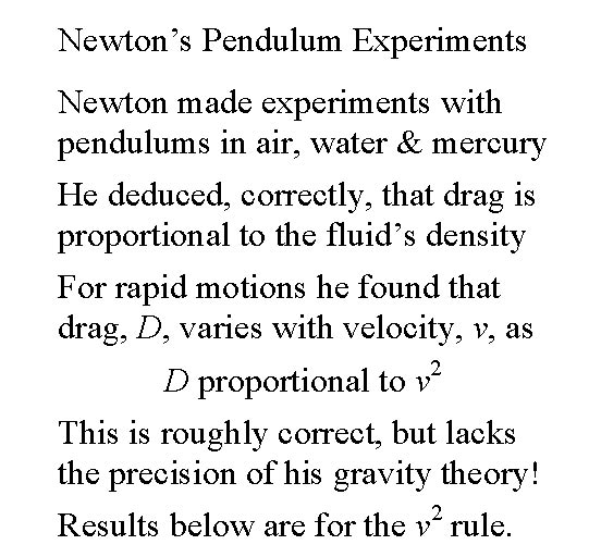 A Popular Introduction to Chaos Chapter 1 The Clockwork Universe of Newton